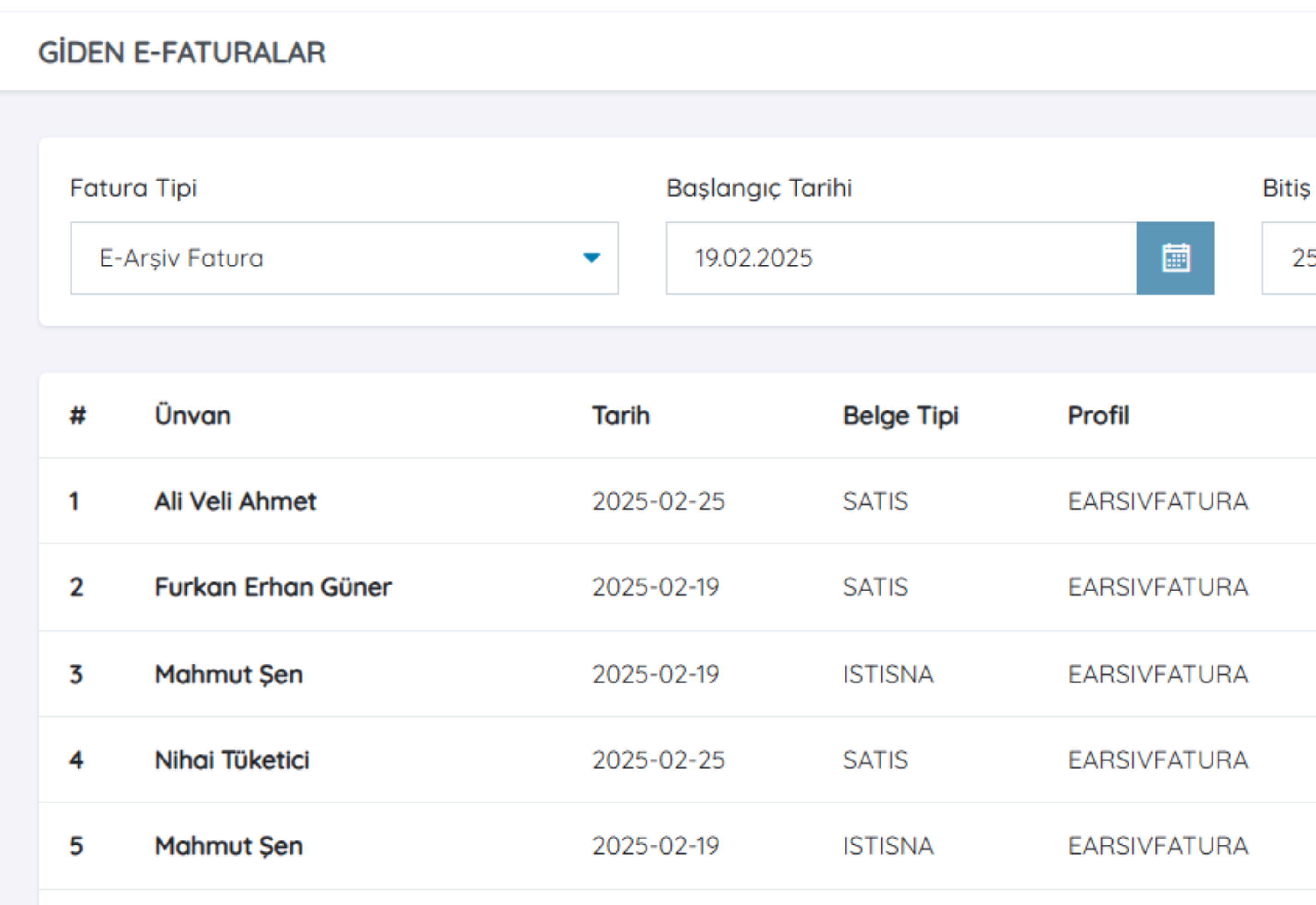 E-Fatura / E-Arşiv